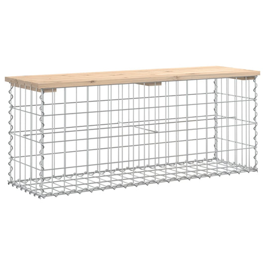 Garden Bench Gabion Design 103x31.5x42 cm Solid Wood Pine Garden Bench Gabion Design 103x31.5x42 cm Solid Wood Pine