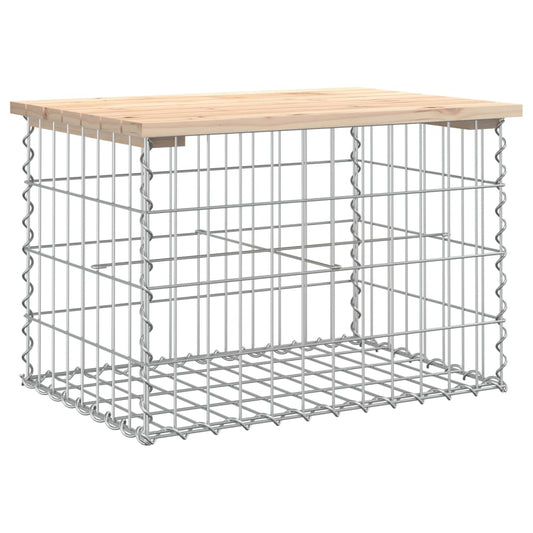 Garden Bench Gabion Design 63x44x42 cm Solid Wood Pine Garden Bench Gabion Design 63x44x42 cm Solid Wood Pine