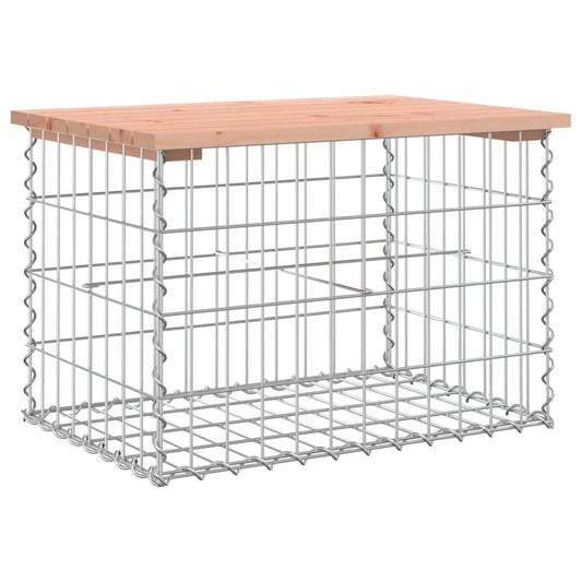Garden Bench Gabion Design 63x44x42 cm Solid Wood Douglas Garden Bench Gabion Design 63x44x42 cm Solid Wood Douglas