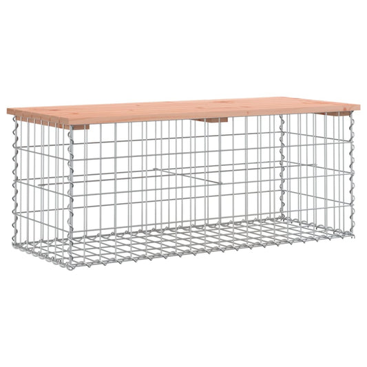 Garden Bench Gabion Design 103x44x42 cm Solid Wood Douglas Garden Bench Gabion Design 103x44x42 cm Solid Wood Douglas