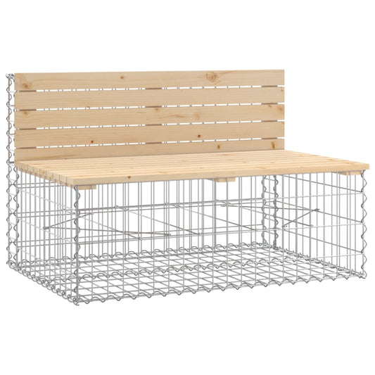Garden Bench Gabion Design 103x70x65 cm Solid Wood Pine Garden Bench Gabion Design 103x70x65 cm Solid Wood Pine