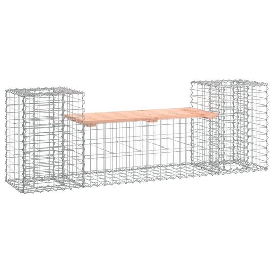 Garden Bench Gabion Design 183x41x60.5 cm Solid Wood Douglas Garden Bench Gabion Design 183x41x60.5 cm Solid Wood Douglas