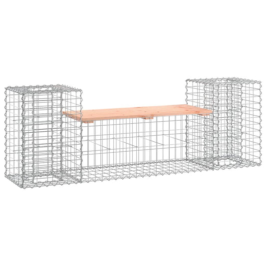 Garden Bench Gabion Design 183x41x60,5 cm Solid Wood Douglas Garden Bench Gabion Design 183x41x60,5 cm Solid Wood Douglas