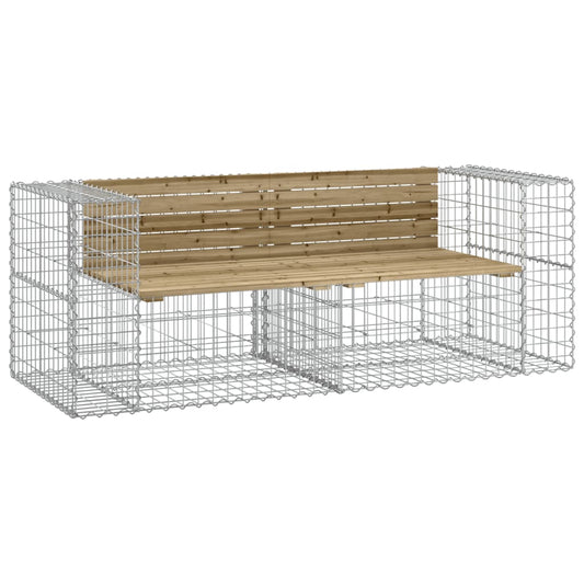 Garden Bench | Natural Wood and Galvanised Steel Garden Bench | Natural Wood and Galvanised Steel