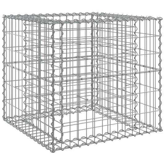 Gabion Basket Silver 70x70x65 cm Galvanised Iron Gabion Basket Silver 70x70x65 cm Galvanised Iron
