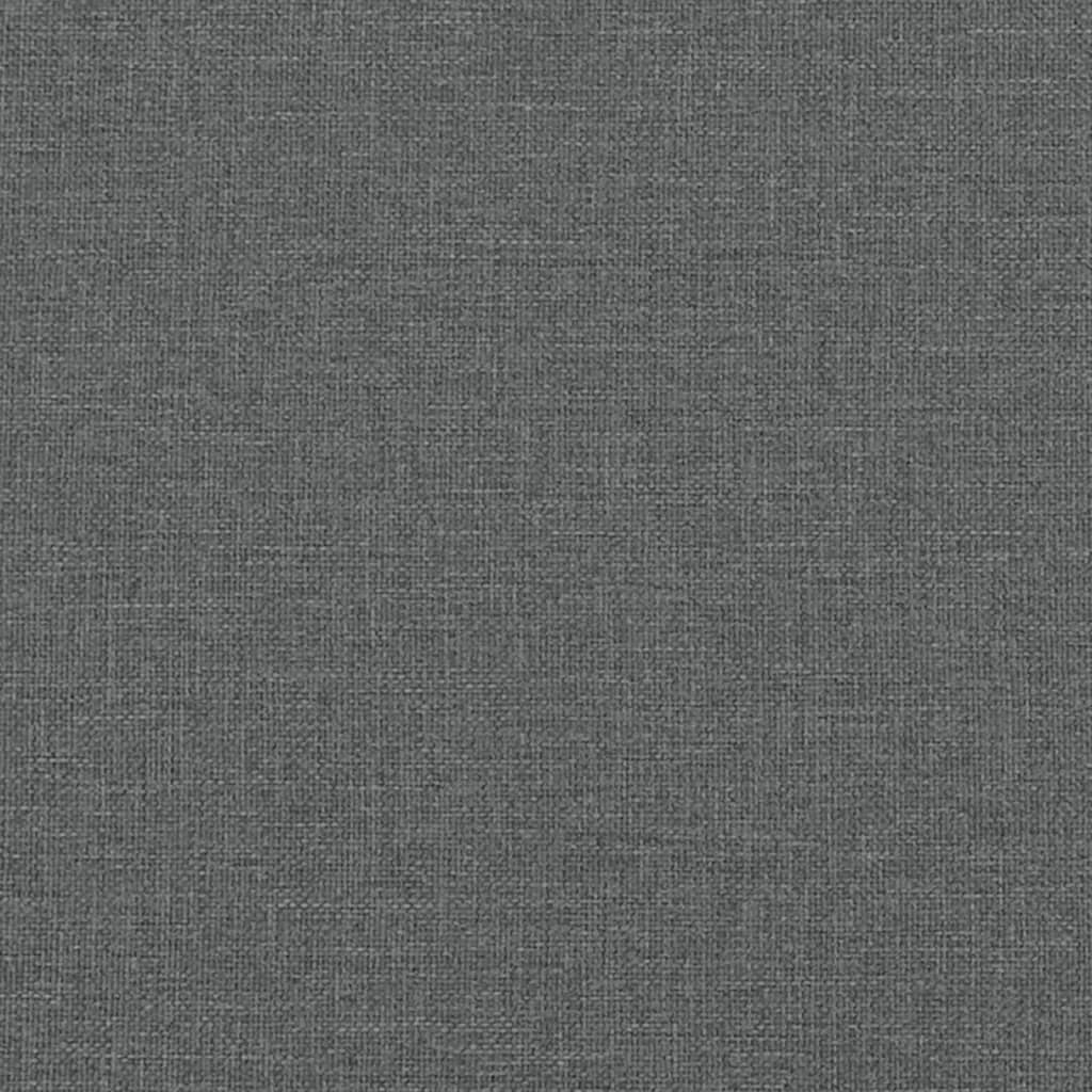 Daybed with Mattress Dark Grey 90x190 cm Fabric