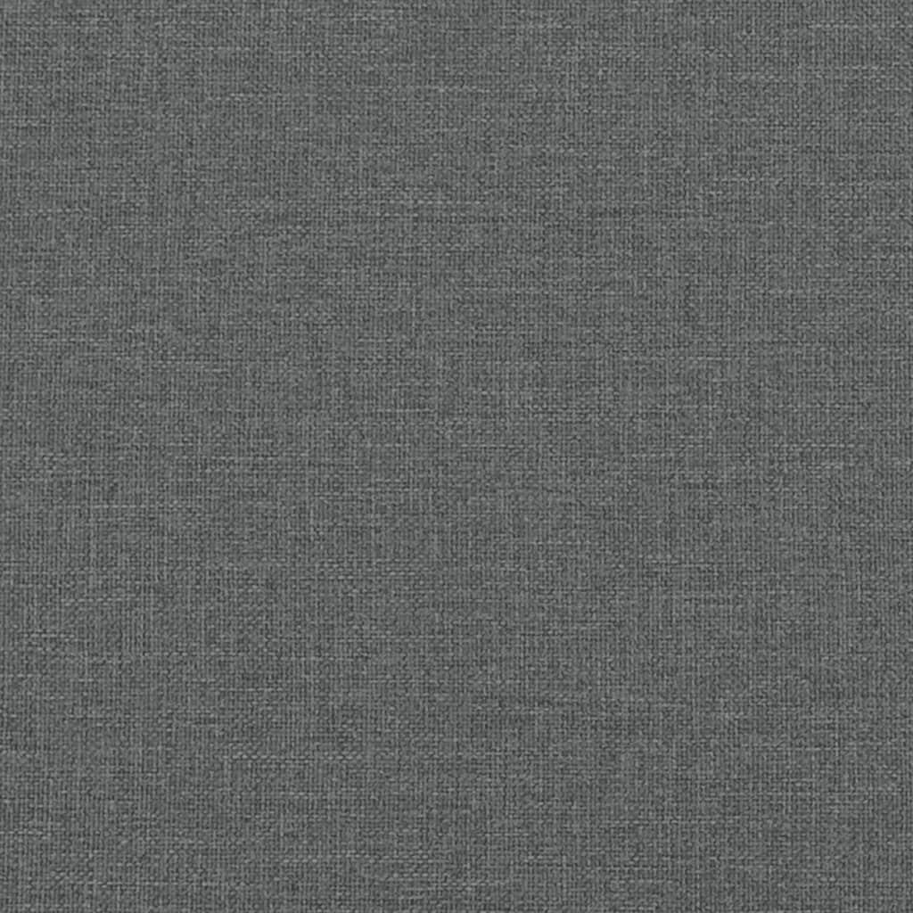 Daybed with Mattress Dark Grey 90x190 cm Fabric