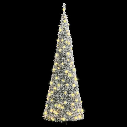Artificial Christmas Tree Pop-up Flocked Snow 50 LEDs 120 cm Artificial Christmas Tree Pop-up Flocked Snow 50 LEDs 120 cm