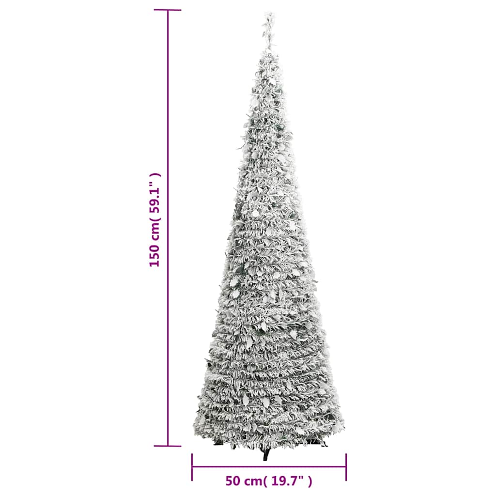 Artificial Christmas Tree | Green and white | PVC, metal | 150 cm