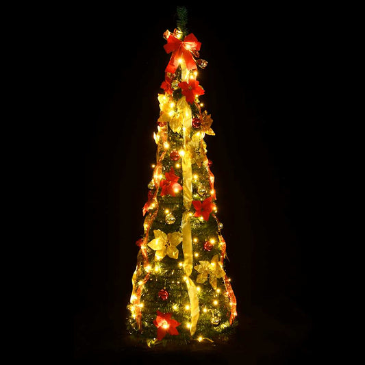 Artificial Christmas Tree Pop-up 100 LEDs Green 150 cm Artificial Christmas Tree Pop-up 100 LEDs Green 150 cm