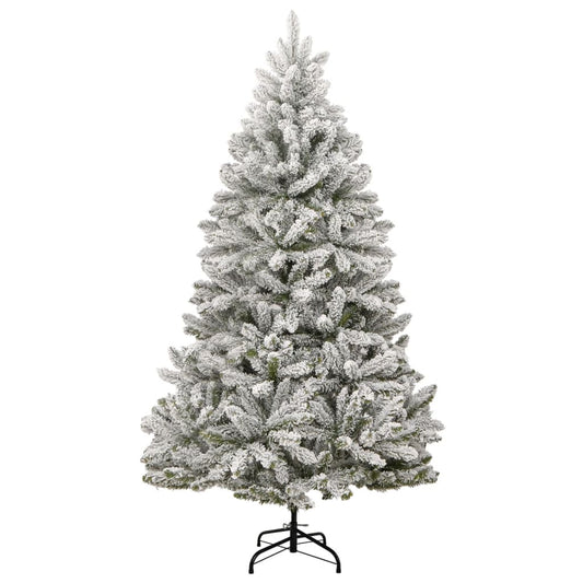 Artificial Hinged Christmas Tree with Flocked Snow 210 cm Artificial Hinged Christmas Tree with Flocked Snow 210 cm