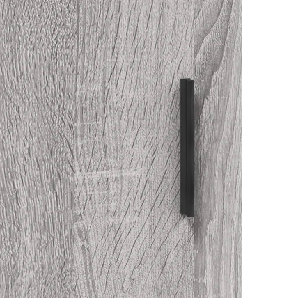 Highboard Grey Sonoma 69,5x34x180 cm Engineered Wood