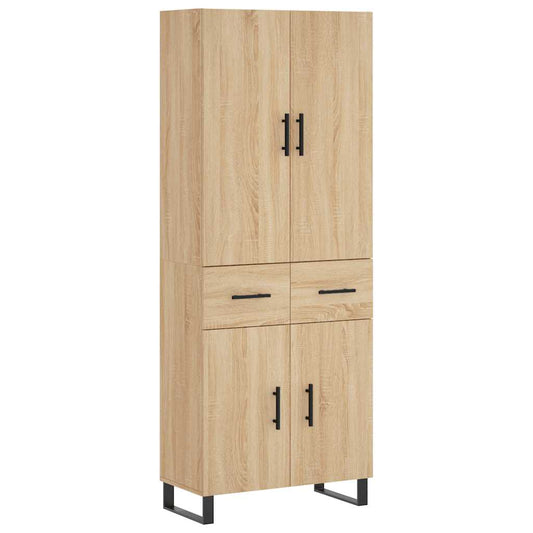 Highboard Sonoma Oak 69,5x34x180 cm Engineered Wood Highboard Sonoma Oak 69,5x34x180 cm Engineered Wood