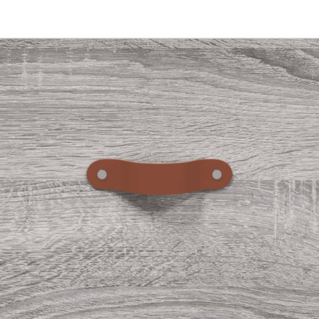 Highboard Grey Sonoma 69,5x34x180 cm Engineered Wood