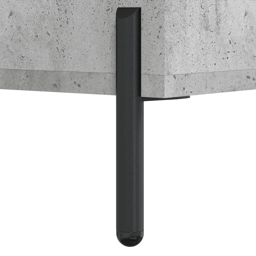 Highboard Concrete Grey 34,5x34x180 cm Engineered Wood