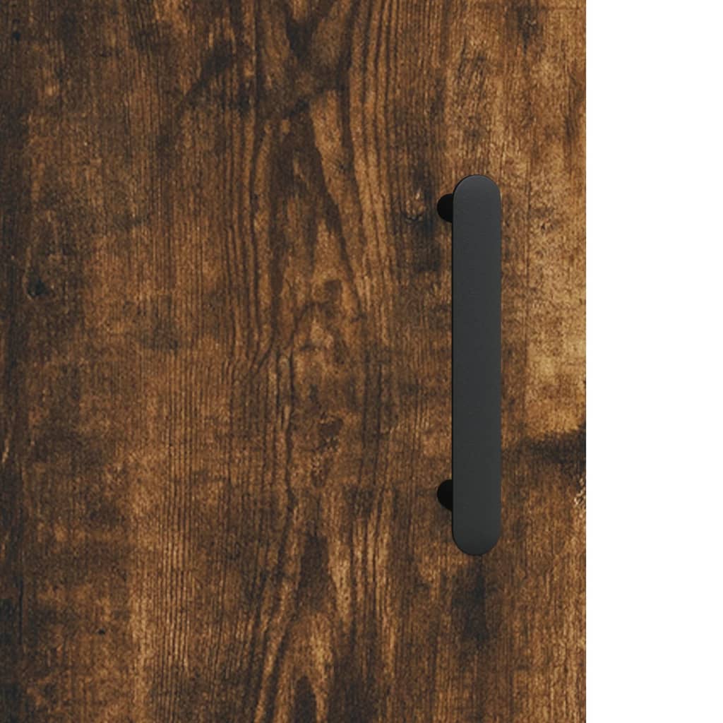 Highboard Smoked Oak 34,5x34x180 cm Engineered Wood