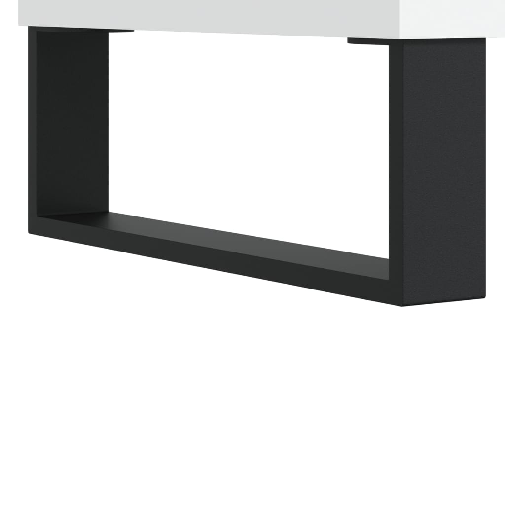Highboard White 34,5x34x180 cm Engineered Wood