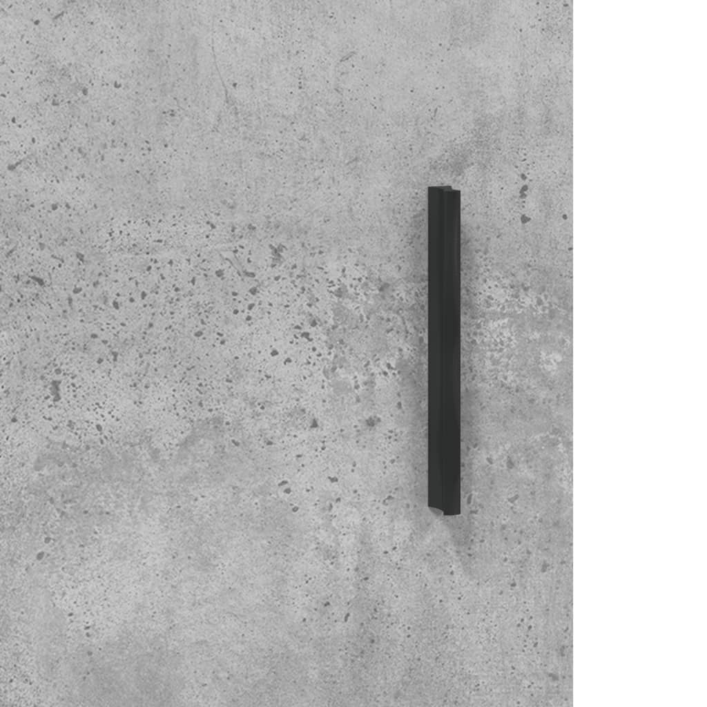 Highboard Concrete Grey 34,5x34x180 cm Engineered Wood
