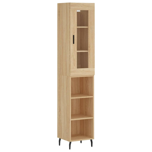 Highboard Sonoma Oak 34,5x34x180 cm Engineered Wood Highboard Sonoma Oak 34,5x34x180 cm Engineered Wood