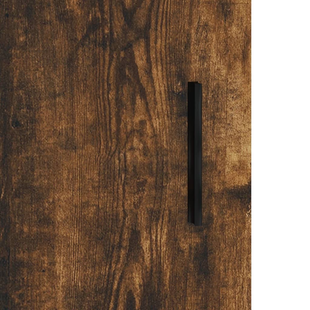 Highboard Smoked Oak 34,5x34x180 cm Engineered Wood
