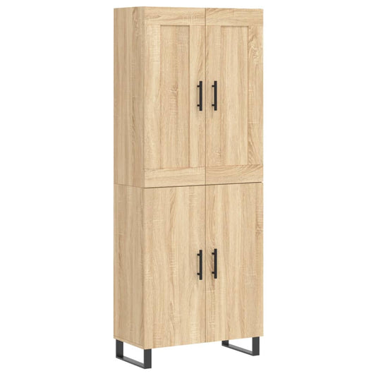 Highboard Sonoma Oak 69,5x34x180 cm Engineered Wood Highboard Sonoma Oak 69,5x34x180 cm Engineered Wood