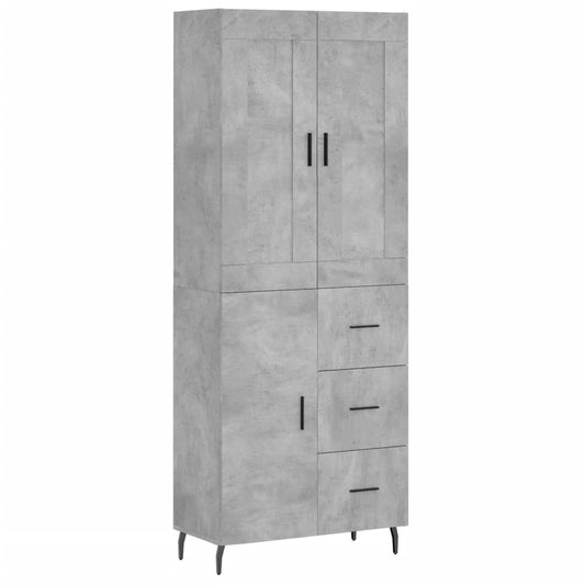 Highboard Concrete Grey 69,5x34x180 cm Engineered Wood Highboard Concrete Grey 69,5x34x180 cm Engineered Wood