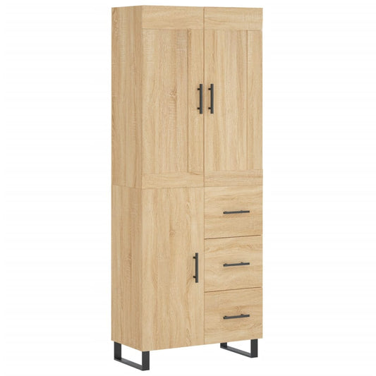 Highboard Sonoma Oak 69,5x34x180 cm Engineered Wood Highboard Sonoma Oak 69,5x34x180 cm Engineered Wood