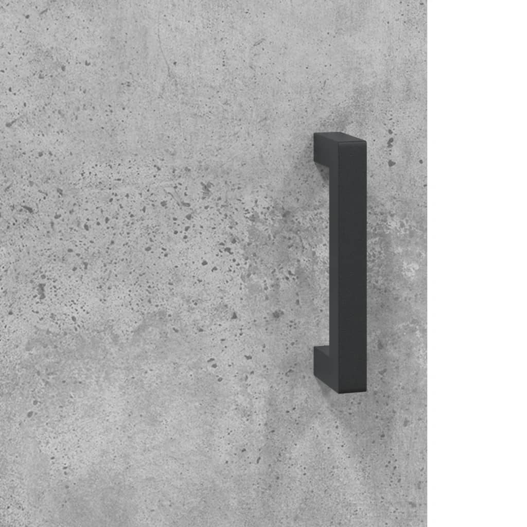 Highboard Concrete Grey 69,5x34x180 cm Engineered Wood