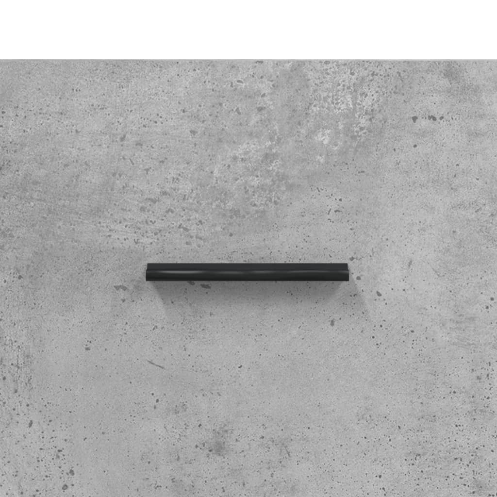 Highboard Concrete Grey 69,5x34x180 cm Engineered Wood