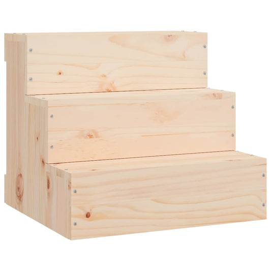 Pet Stair 40x37.5x35 cm Solid Wood Pine Pet Stair 40x37.5x35 cm Solid Wood Pine