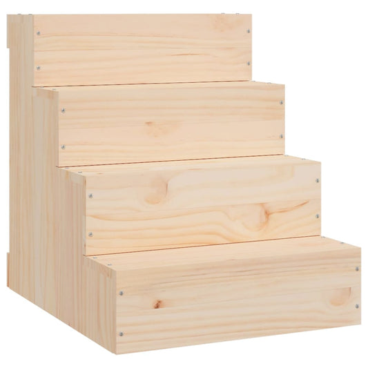 Pet Stair 40x49x47 cm Solid Wood Pine Pet Stair 40x49x47 cm Solid Wood Pine