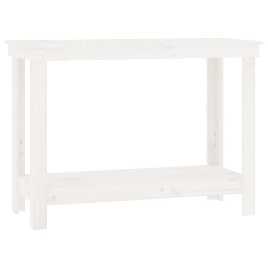 Work Bench White 110x50x80 cm Solid Wood Pine Work Bench White 110x50x80 cm Solid Wood Pine