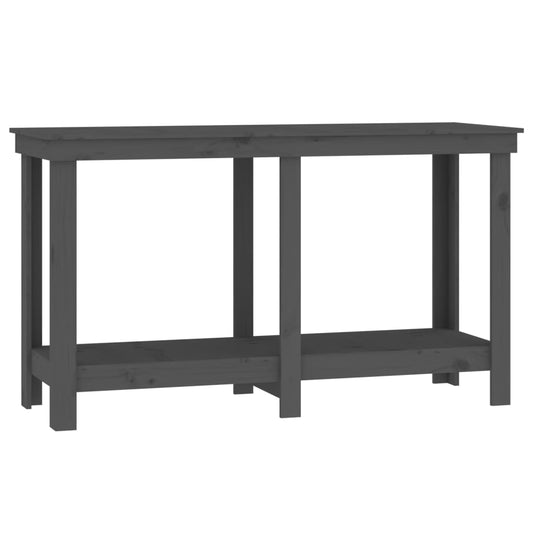 Work Bench Grey 140x50x80 cm Solid Wood Pine Work Bench Grey 140x50x80 cm Solid Wood Pine