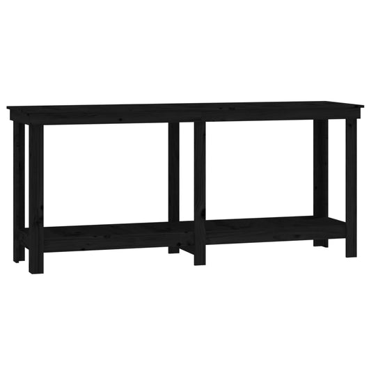 Work Bench Black 180x50x80 cm Solid Wood Pine Work Bench Black 180x50x80 cm Solid Wood Pine