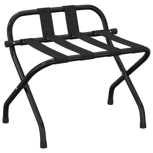 Luggage Rack with Backrest Black 56x39x52 cm Luggage Rack with Backrest Black 56x39x52 cm