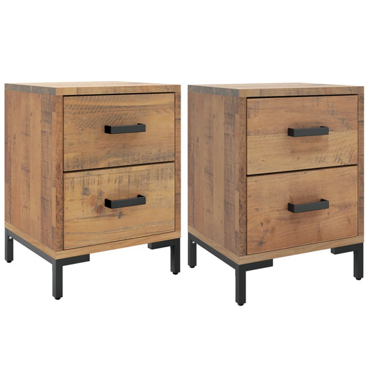 Bedside Cabinets 2 pcs 36x30x45 cm Solid Wood Pine Bedside Cabinets 2 pcs 36x30x45 cm Solid Wood Pine