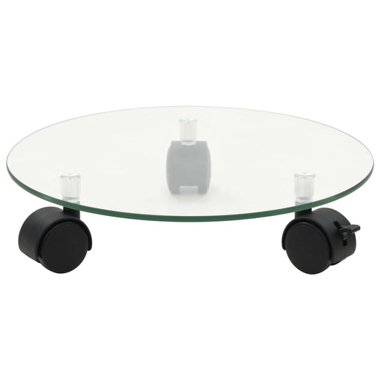Plant Rollers 4 pcs 28 cm Tempered Glass Round Plant Rollers 4 pcs 28 cm Tempered Glass Round