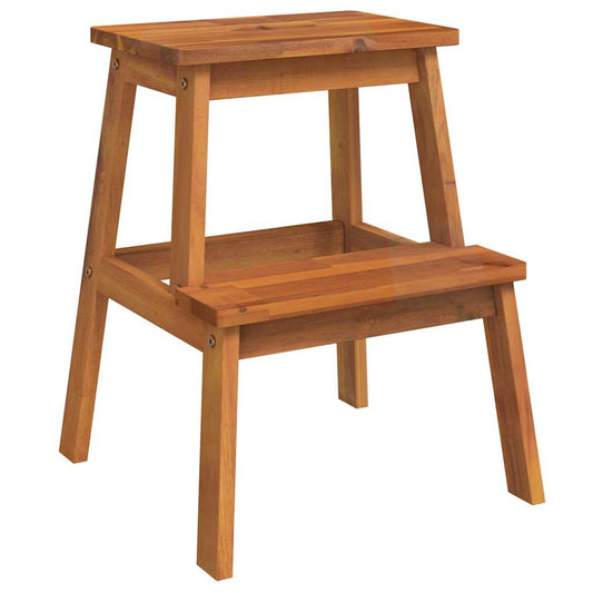 2 Step Stool 40x38x50 cm Solid Wood Acacia 2 Step Stool 40x38x50 cm Solid Wood Acacia