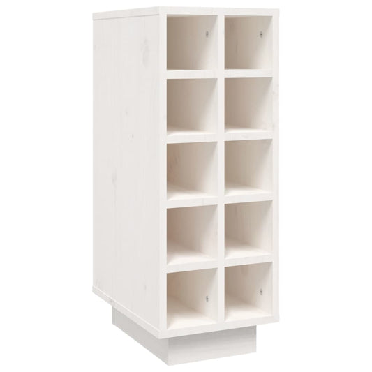 Wine Cabinet White 23x34x61 cm Solid Wood Pine Wine Cabinet White 23x34x61 cm Solid Wood Pine