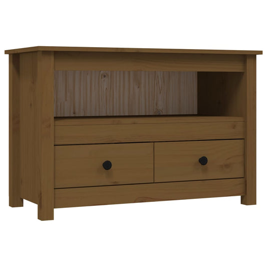 TV Cabinet Honey Brown 79x35x52 cm Solid Wood Pine TV Cabinet Honey Brown 79x35x52 cm Solid Wood Pine