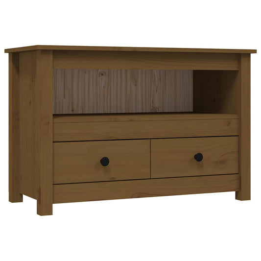 TV Cabinet Honey Brown 79x35x52 cm Solid Wood Pine TV Cabinet Honey Brown 79x35x52 cm Solid Wood Pine