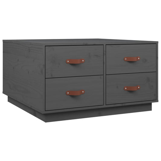 Coffee Table Grey 80x80x45 cm Solid Wood Pine Coffee Table Grey 80x80x45 cm Solid Wood Pine
