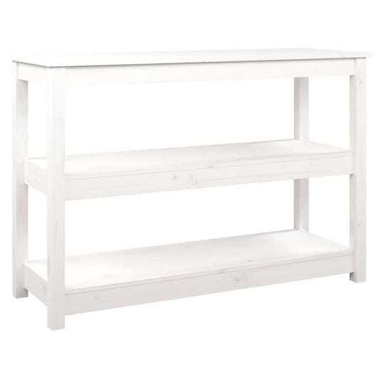 Console Table White 110x40x74 cm Solid Wood Pine Console Table White 110x40x74 cm Solid Wood Pine
