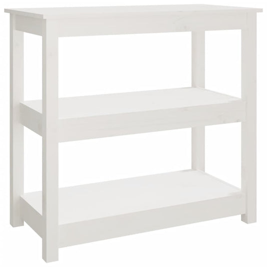 Console Table White 80x40x74 cm Solid Wood Pine Console Table White 80x40x74 cm Solid Wood Pine