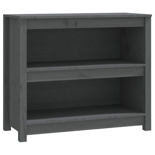 Book Cabinet Grey 80x35x68 cm Solid Wood Pine Book Cabinet Grey 80x35x68 cm Solid Wood Pine
