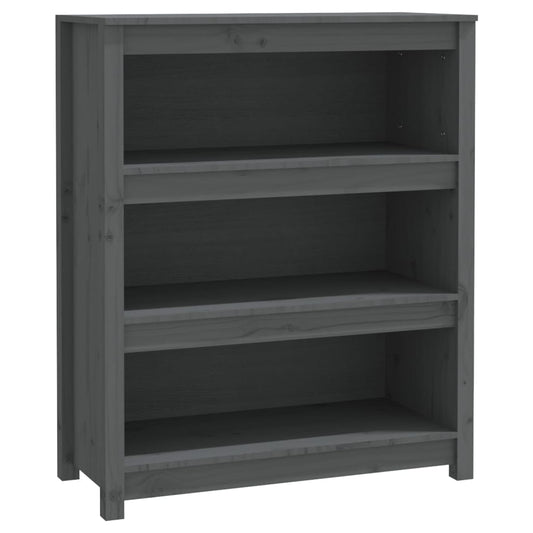 Book Cabinet Grey 80x35x97 cm Solid Wood Pine Book Cabinet Grey 80x35x97 cm Solid Wood Pine