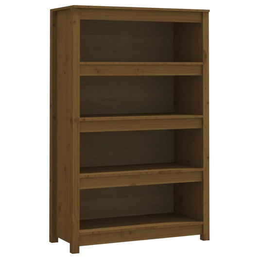 Book Cabinet Honey Brown 80x35x126 cm Solid Wood Pine Book Cabinet Honey Brown 80x35x126 cm Solid Wood Pine