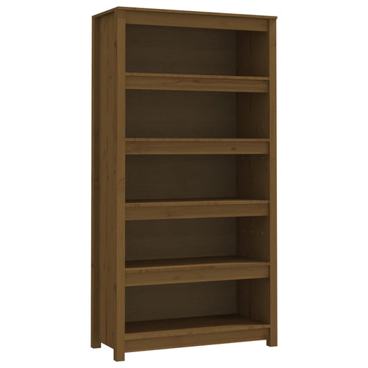 Book Cabinet Honey Brown 80x35x154 cm Solid Wood Pine Book Cabinet Honey Brown 80x35x154 cm Solid Wood Pine