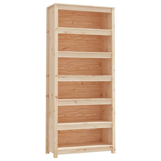 Book Cabinet 80x35x183 cm Solid Wood Pine Book Cabinet 80x35x183 cm Solid Wood Pine
