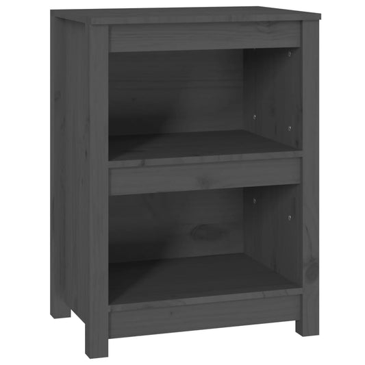 Book Cabinet Grey 50x35x68 cm Solid Wood Pine Book Cabinet Grey 50x35x68 cm Solid Wood Pine